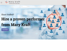 Tablet Screenshot of marykraft.com